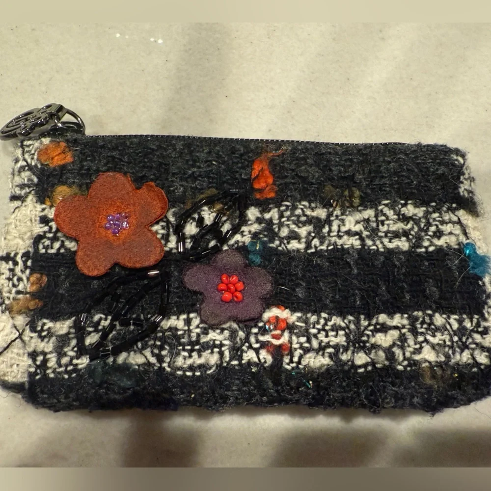 Vera Bradley Vintage Tweed & Velvet Coin Purse